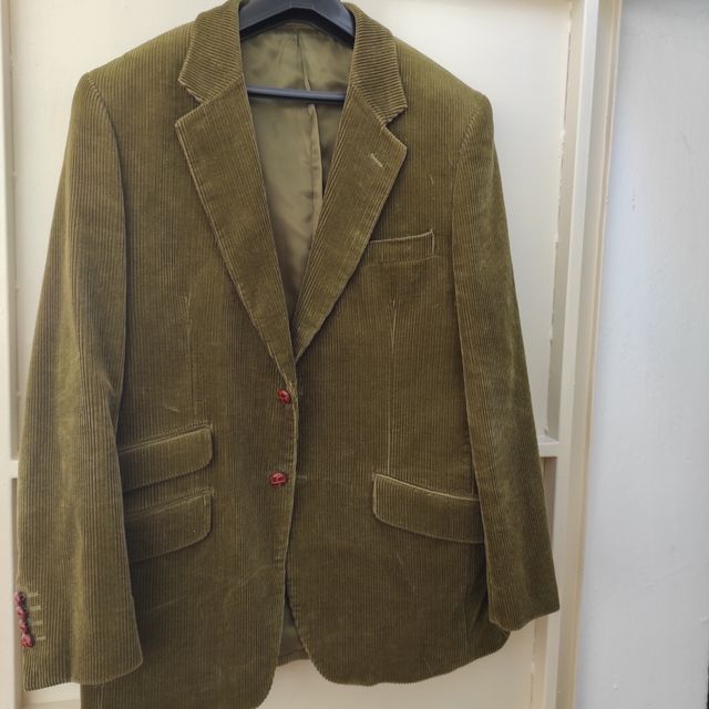 Chaqueta de pana verde