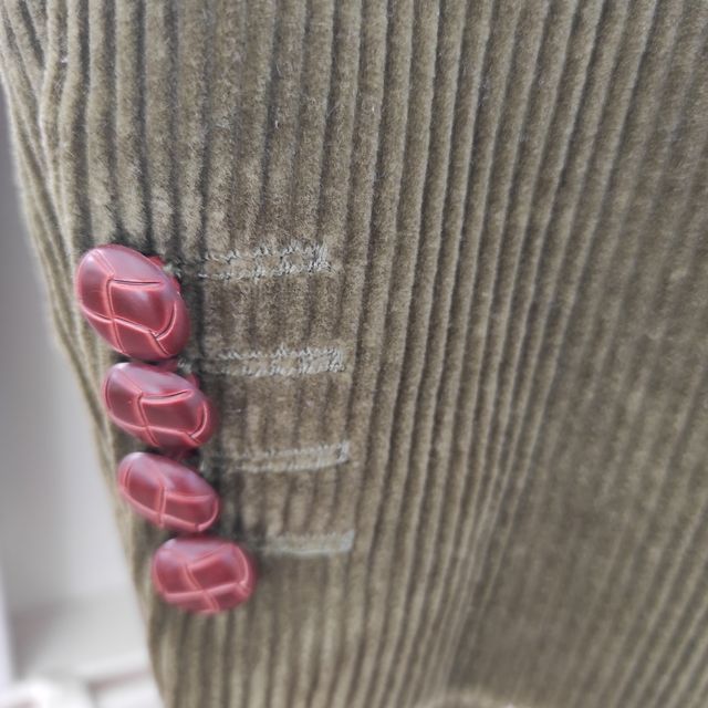 Chaqueta de pana verde