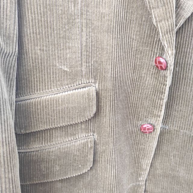 Chaqueta de pana verde