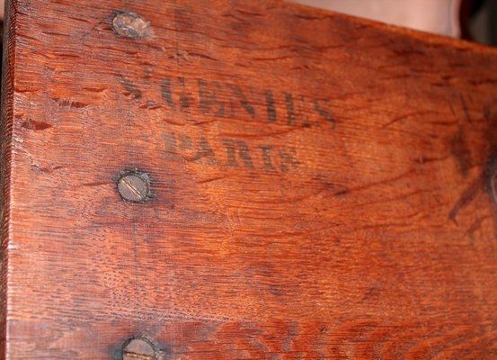 mesa caoba ovalada pedestal siglo XIX