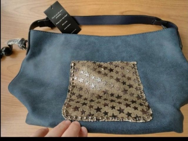 bolso bandolera azul marino