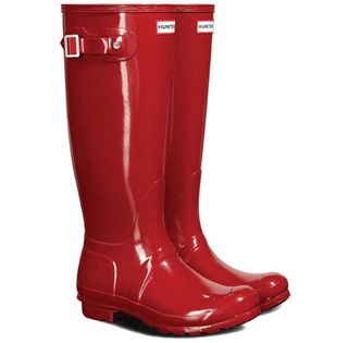 Botas Hunter rojas de segunda mano en WALLAPOP