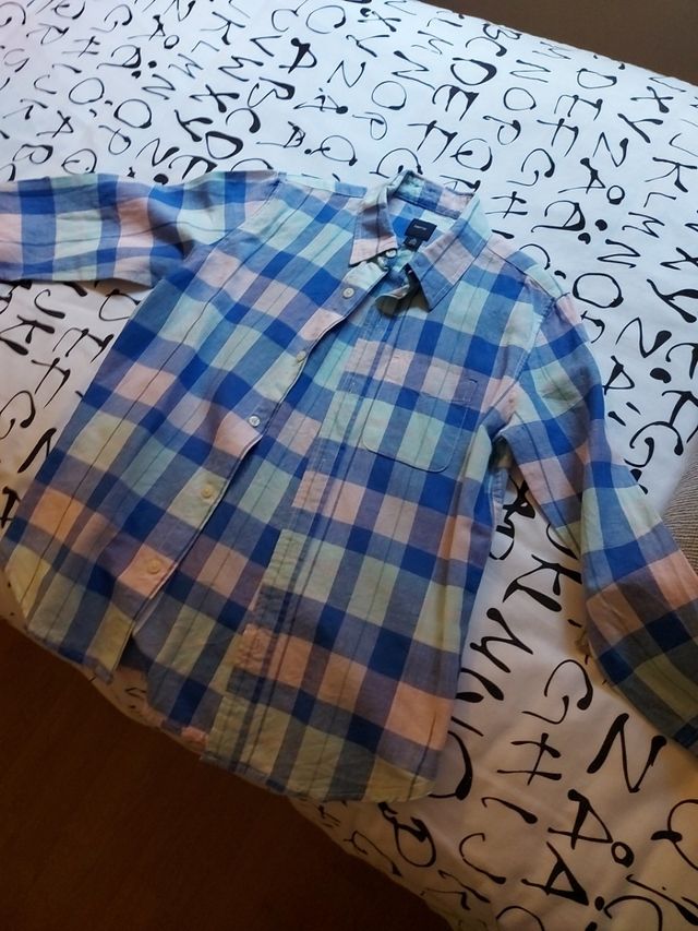 camisa de cuadros talla 10