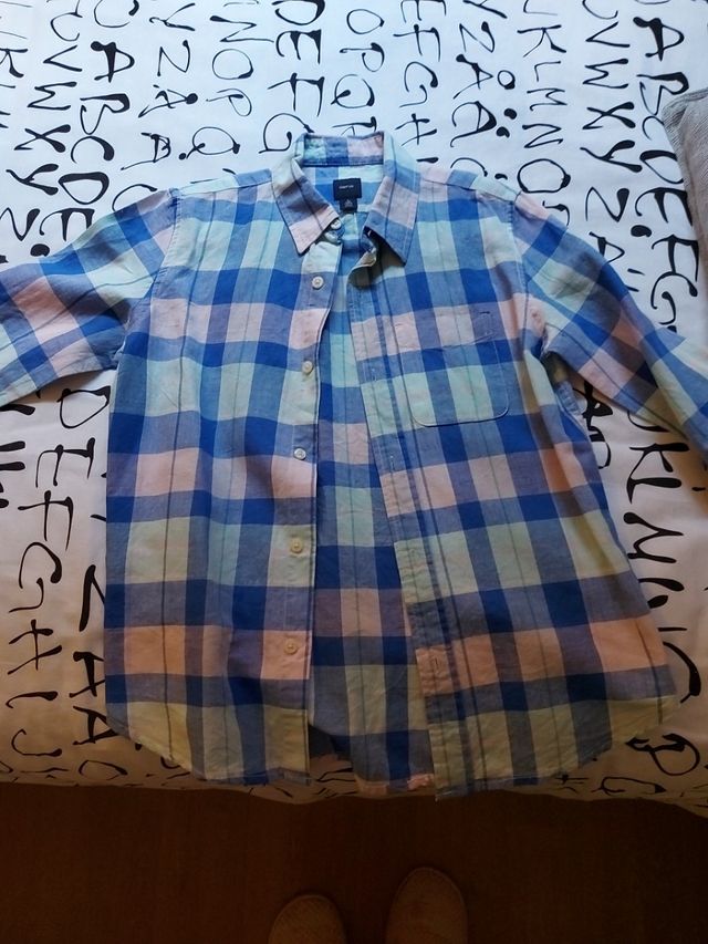 camisa de cuadros talla 10
