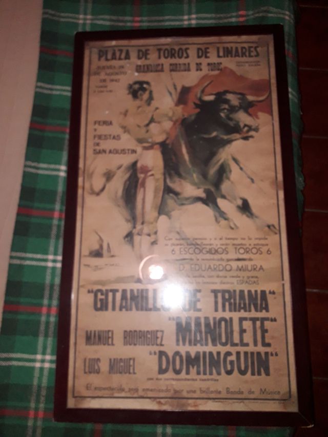 cartel toros autentico