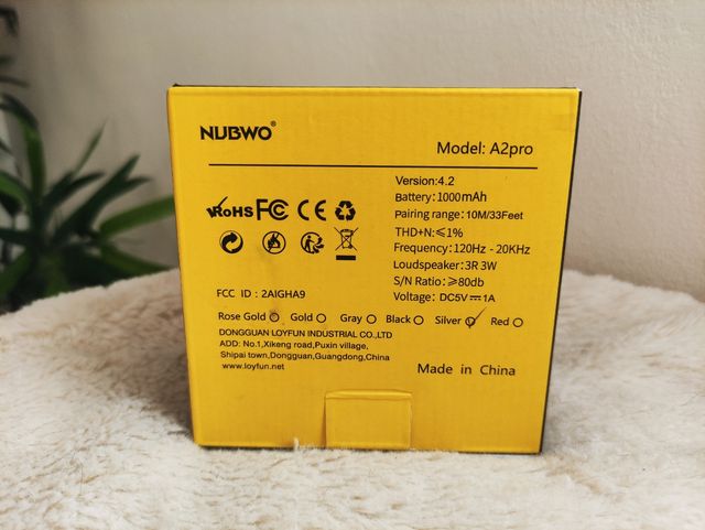 Speaker Bluetooth Nubwo A2 Pro nuovo (silver)