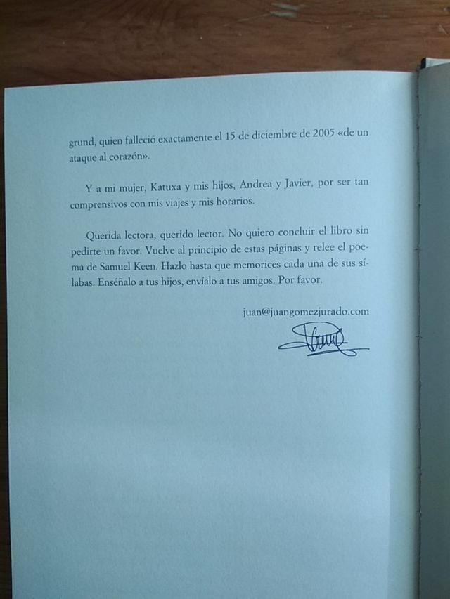 Contrato con Dios. Juan Gómez-Jurado.
