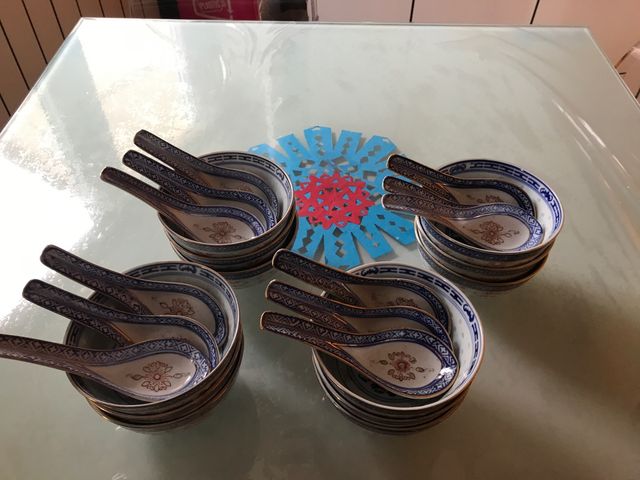 Cuencos chino de porcelana