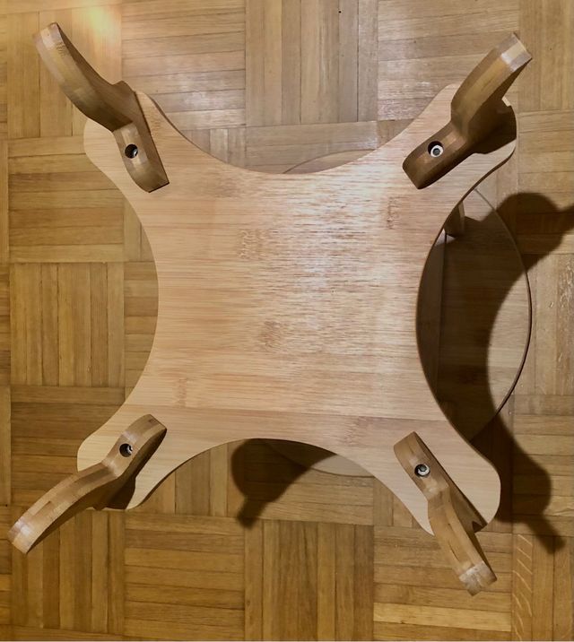 Mesa doble estante🪴Madera cerezo. OFERTA