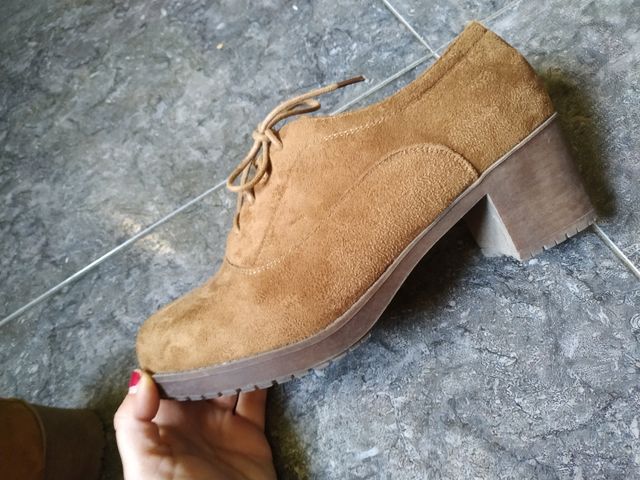 Botas marrones terciopelo/Talla 40/