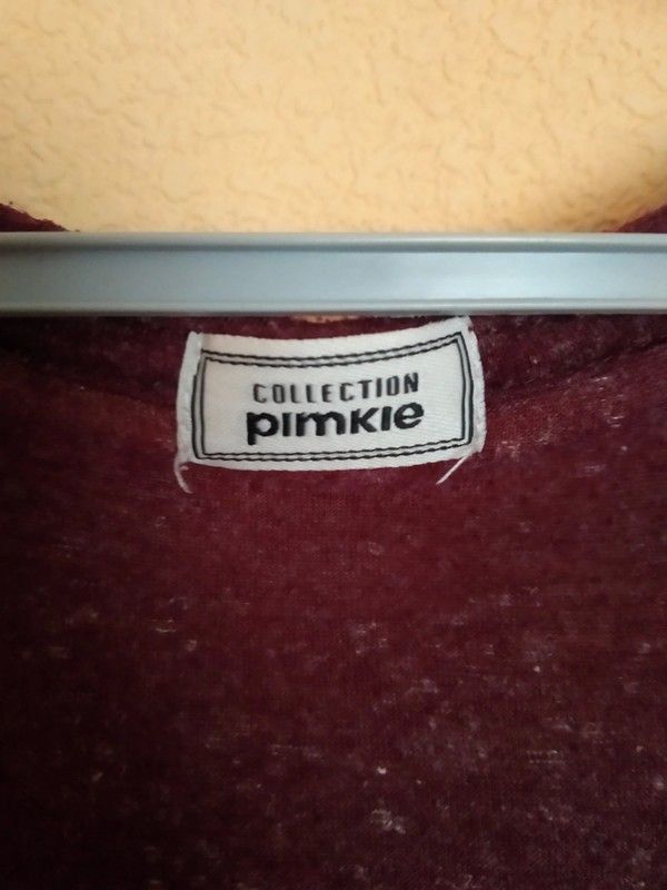 Camiseta de mujer de manga larga burdeos PIMKIE