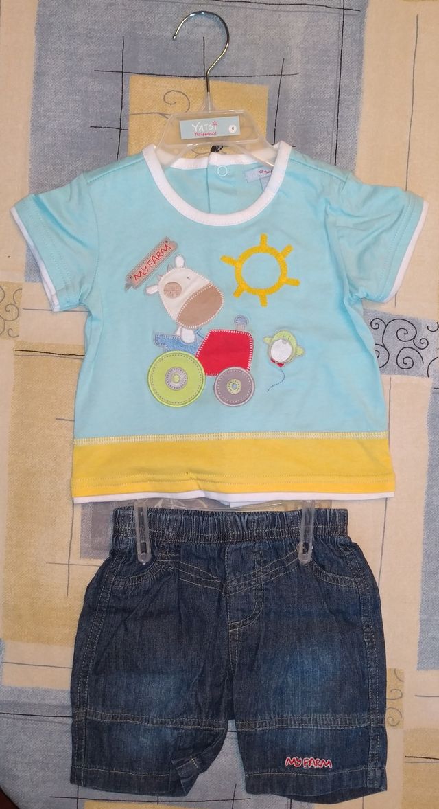 Conjunto Bebé Pantalón Y Camiseta