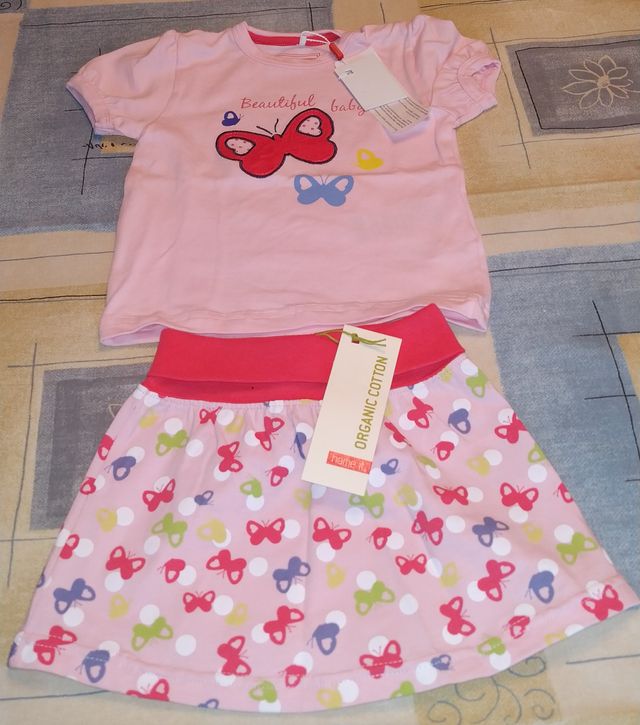 Conjunto Bebé Falda Y Camiseta