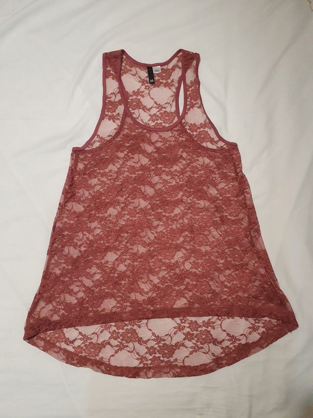 camiseta olímpica encaje H&M