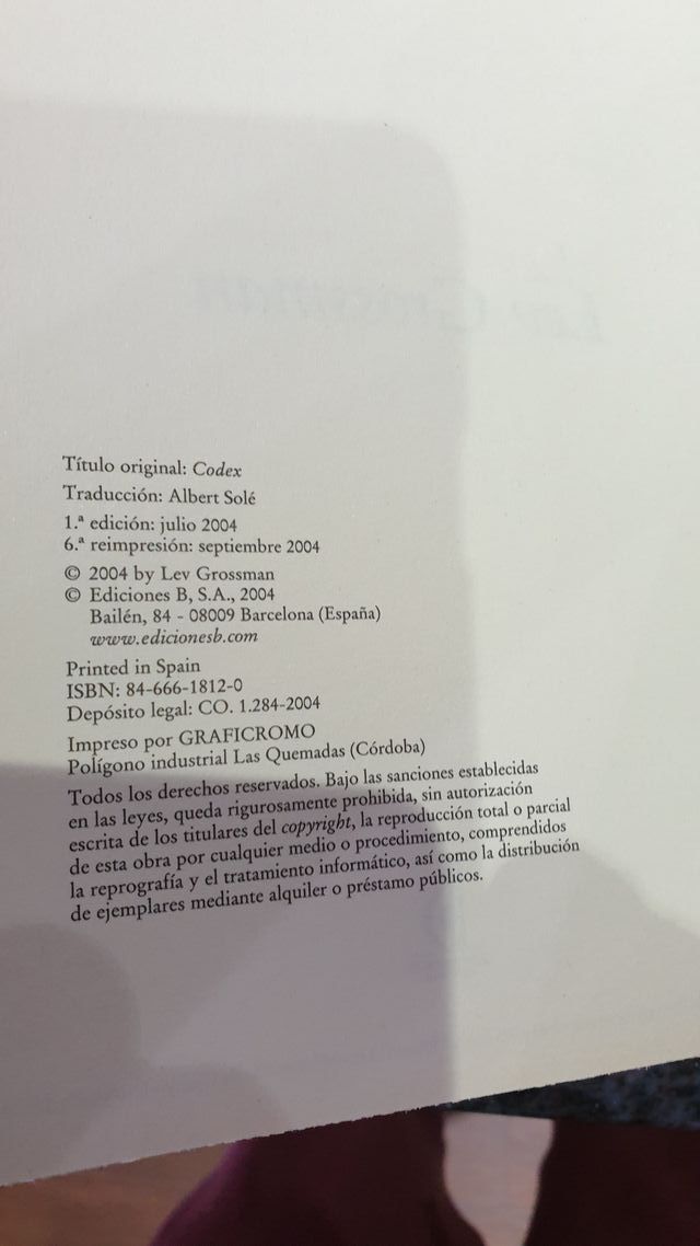 Libro el Código Secreto - Lev Grossman