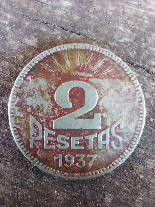 Moneda DOS PESETAS 1937