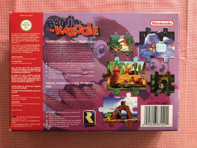 Videogame Banjo-Kazooie per Nintendo 64