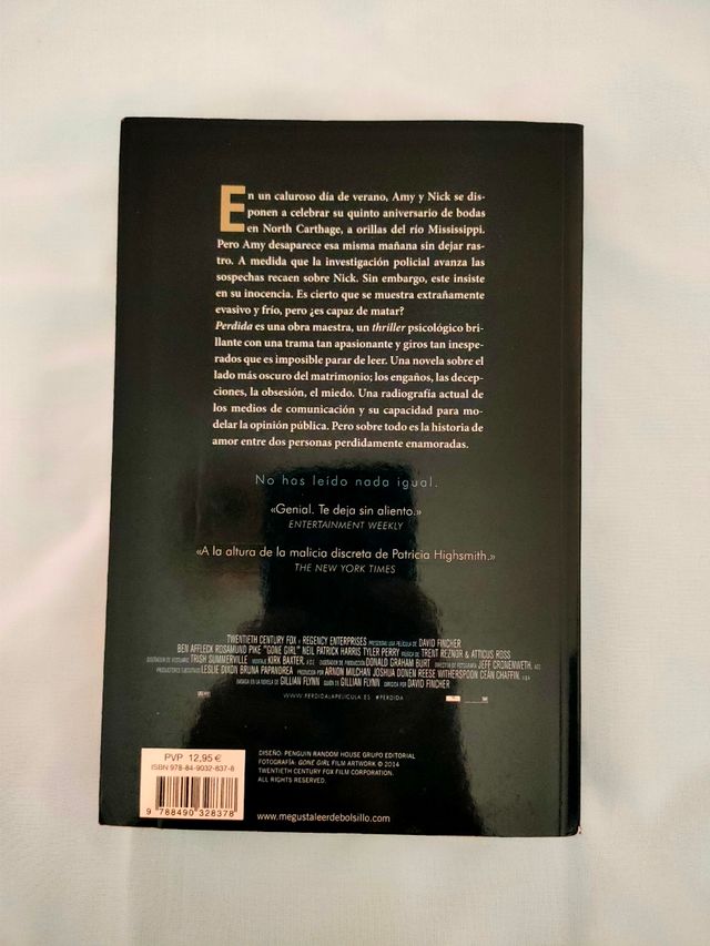 Libro Perdida de Gillian Flynn