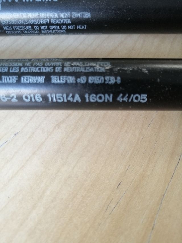 Resortes fuerza 160N