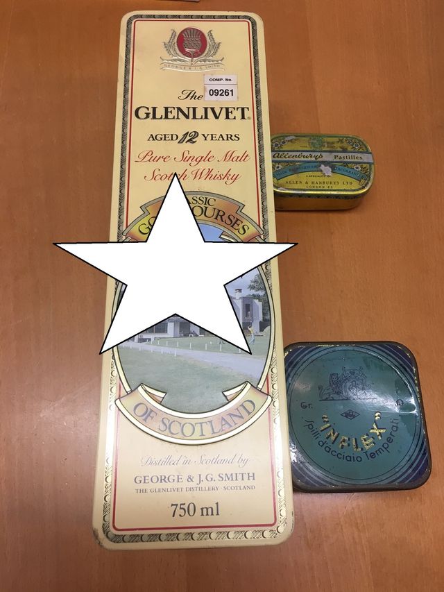 Scatole di latta vintage, collezione nr. 8 scatole