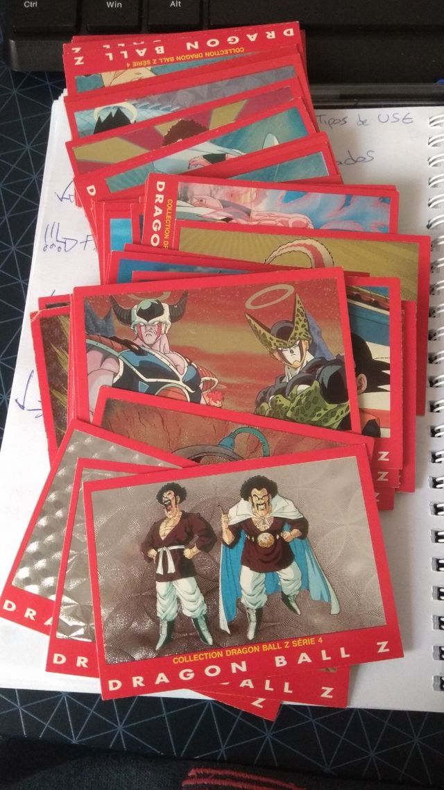 Dragon Ball Z cartas serie roja y verde