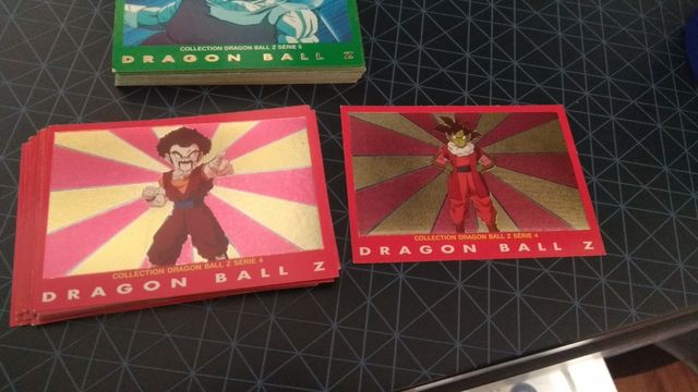 Dragon Ball Z cartas serie roja y verde
