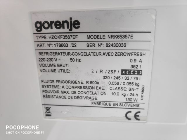 Motor ventilador Frigorífico Gorenje Mod:NRK65357E