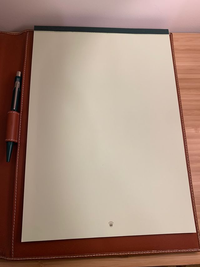 Cuaderno de notas original Rolex
