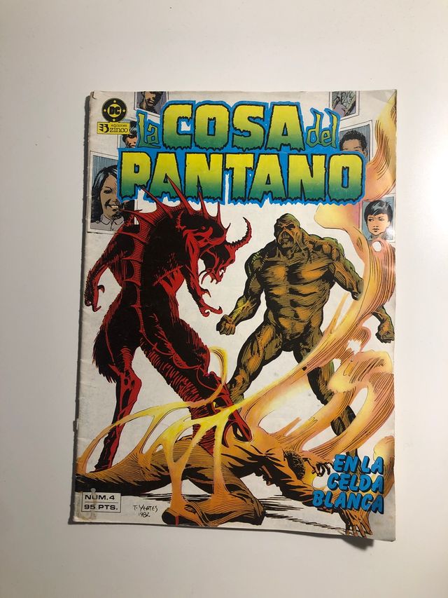 La cosa del pantano. En la celda blanca DC 1985