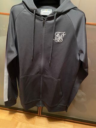 SikSilk chaqueta de chándal de velur con bordado Talla 6 Color PINK