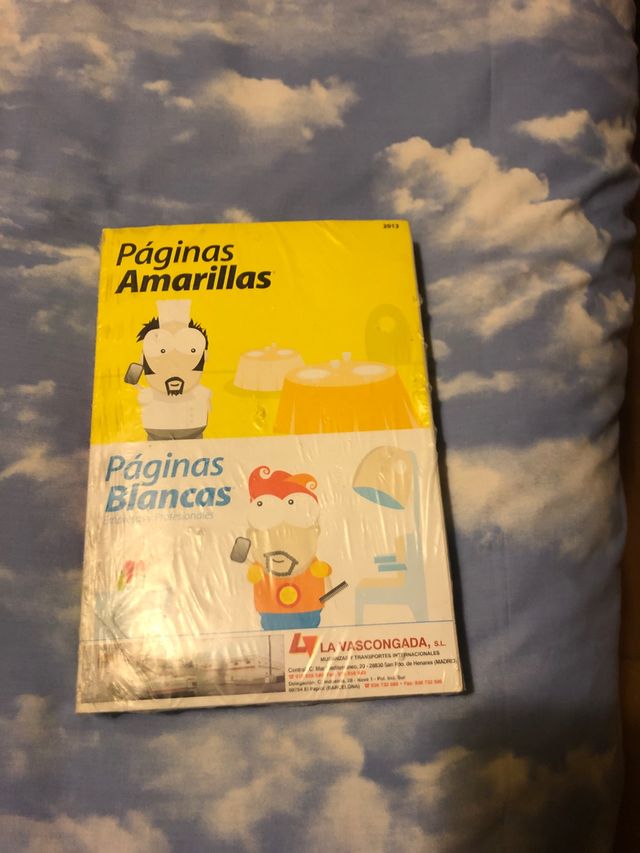Páginas amarillas y páginas blancas
