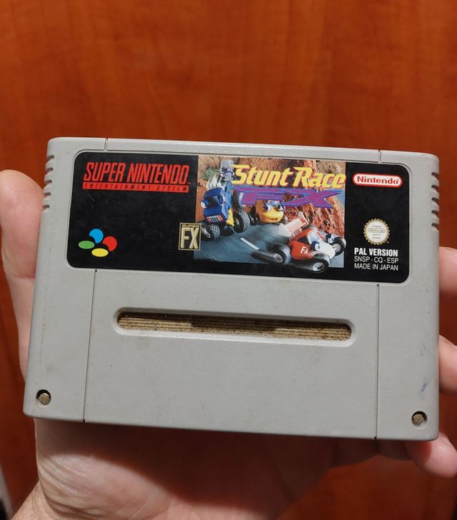 juego stunt race supernintendo super nintendo