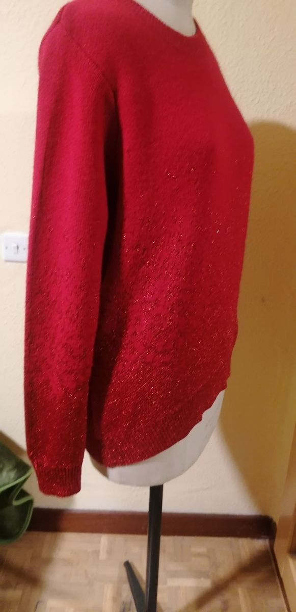 jersey rojo brillos H@m  t. L