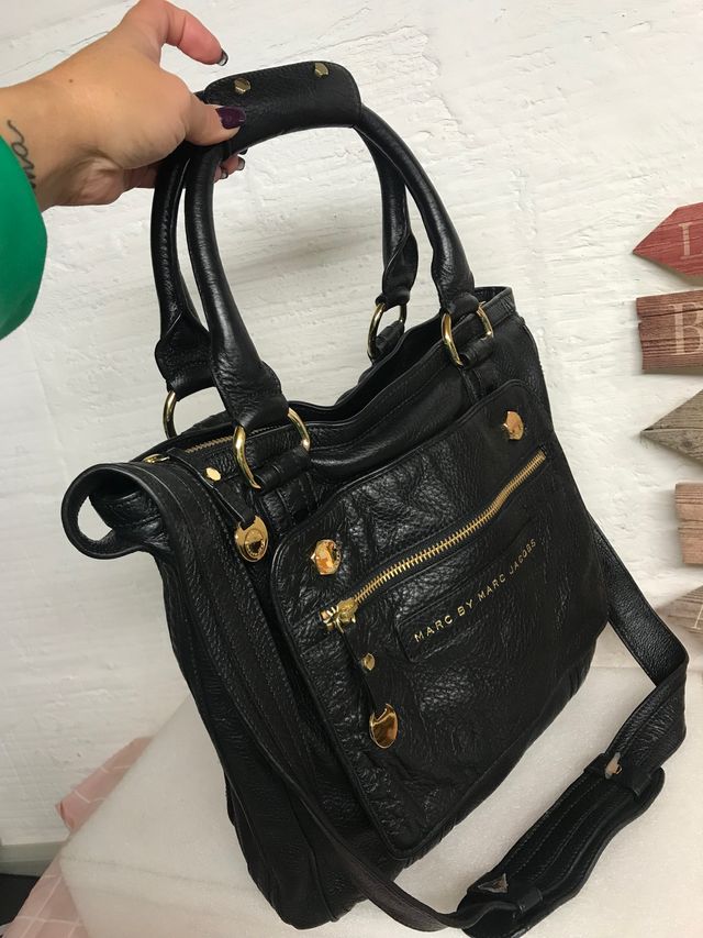 BOLSO PIEL NEGRA MARC by MARC JACOBS