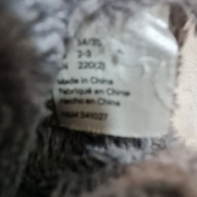 Bota pelo niña. T.34/35.