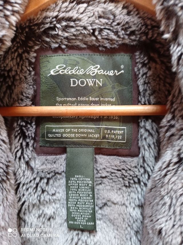 eddie Bauer parka plumón talla L