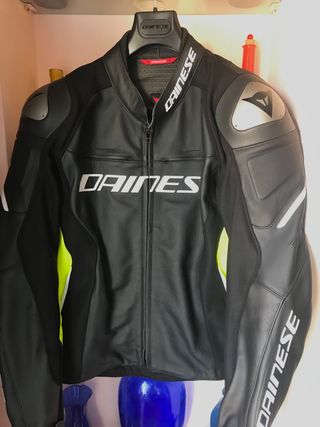 CHAQUETA DAINESE NEXUS LEATHER NEGRO EBONY