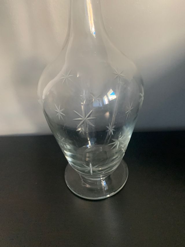 Botella licorera orujera cristal tallado