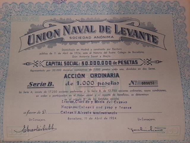 ✅️ ACCION ANTIGUA, UNION NAVAL DE LEVANTE