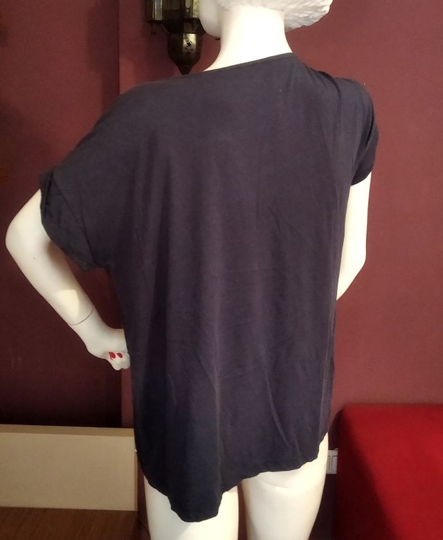 Camiseta Pimkie talla L azul perlas