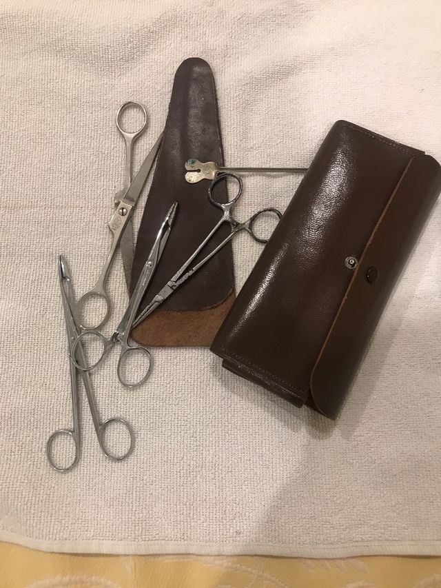 Tijeras para veterinaria,con funda