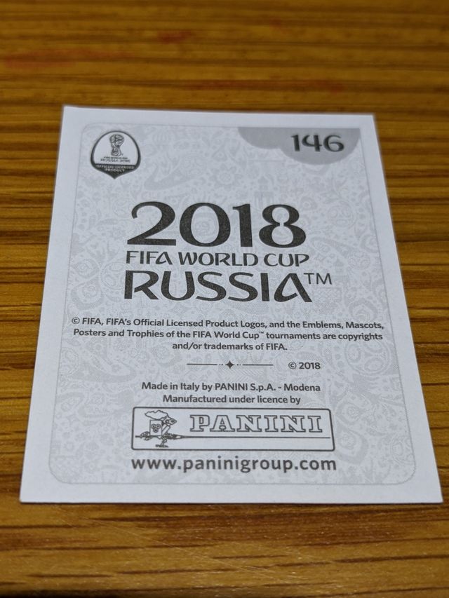 Cromo Iniesta Mundial Rússia 2018