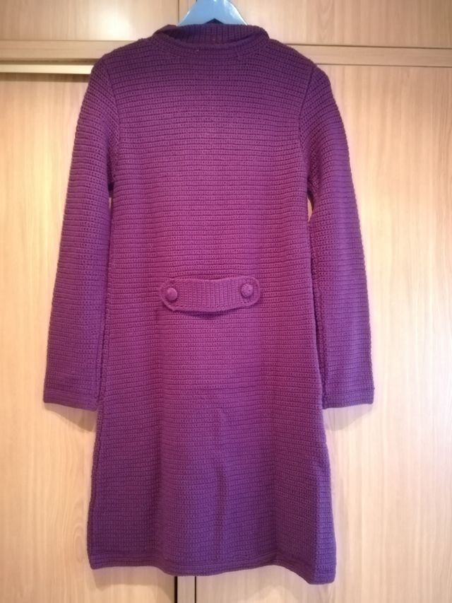 Chaqueta de punto morada talla M. Nice things