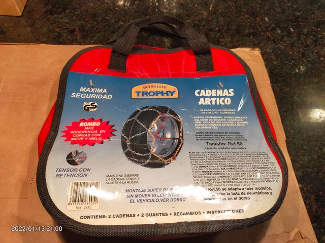 Cadenas para nieve
