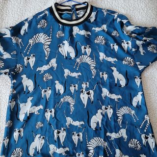 Blusa Zara gatos talla M de segunda mano por 9 EUR en Madrid en WALLAPOP