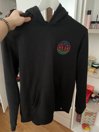 Sudadera Negra Element con capucha Unisex de segunda mano por 20 EUR en  Salamanca en WALLAPOP