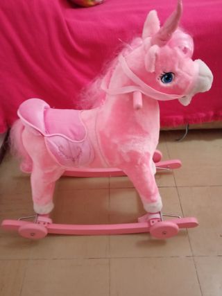 Caballo Juguete Balancin Balancín Unicornio Rosa Tachan Juguete