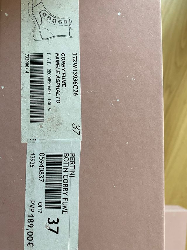 Botines de la marca Pertini piel talla 37