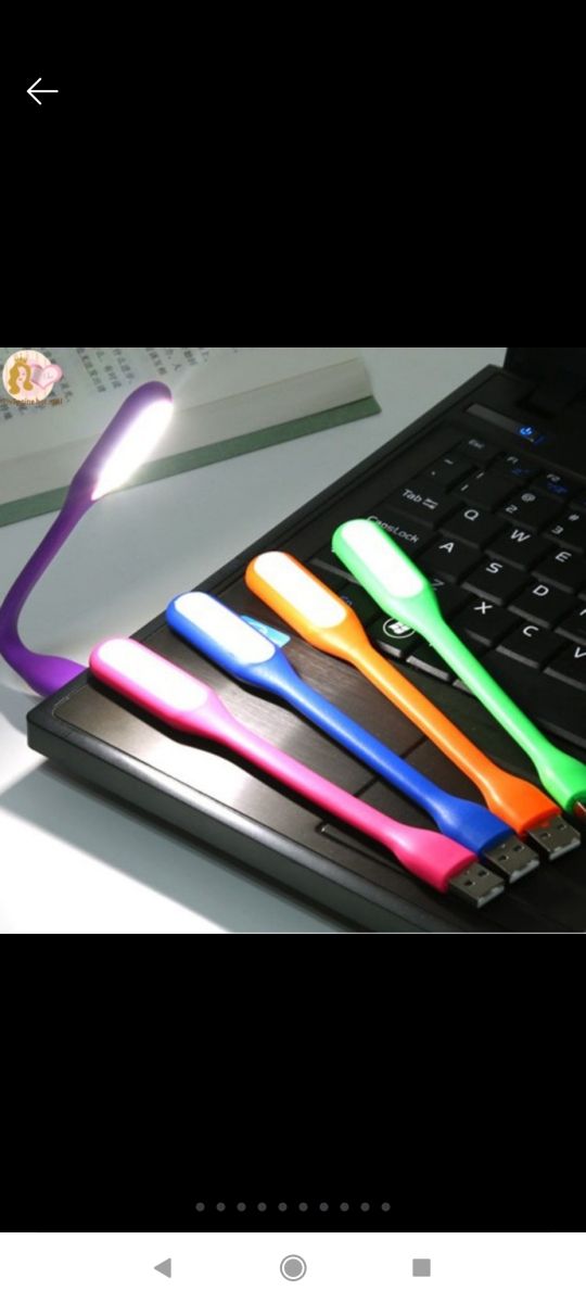 luz USB nueva flexible.  varios colores