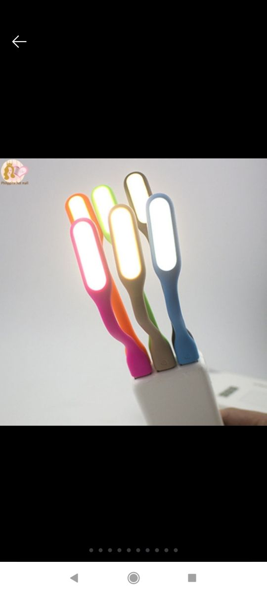 luz USB nueva flexible.  varios colores